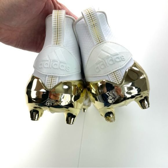 ADIDAS ADIZERO X ANNIVERSARY Men's Football Cleats SZ 18 Cheetah GOLD METALLIC - Picture 9 of 16